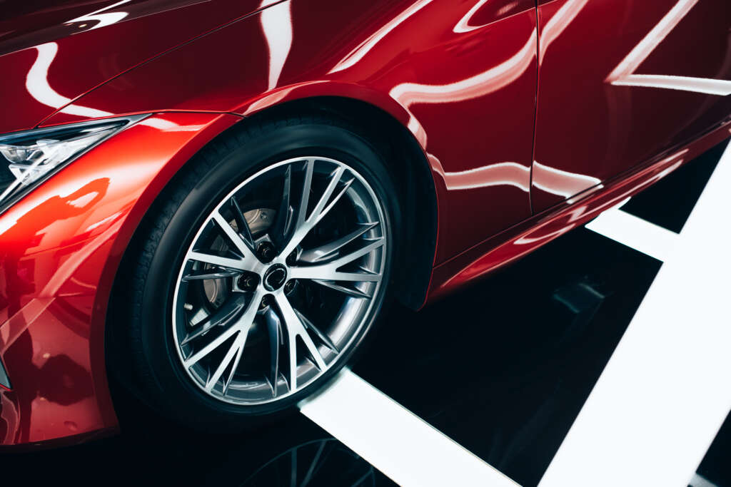Glossy Red Paint After Exterior Detailing At Precision Auto Spa